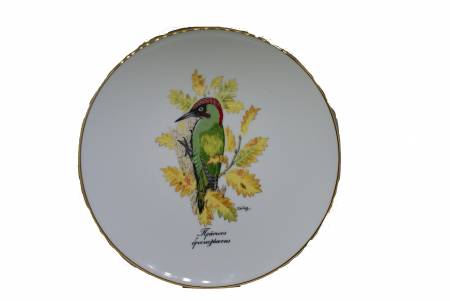 Collectible dish Green Woodpecker Giorgos Sfikas