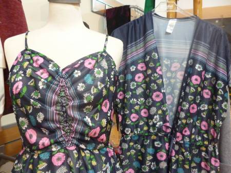 Vintage robe - nightgown set 80s