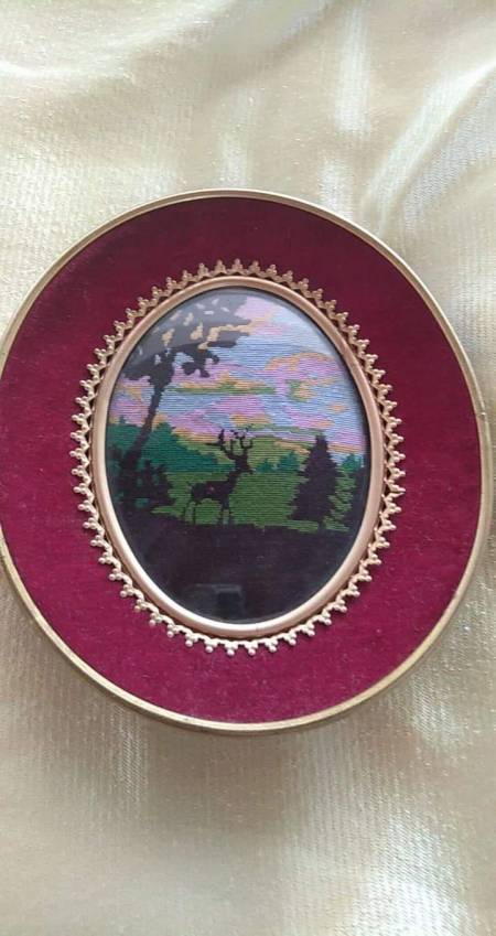 Vintage embroidered frame